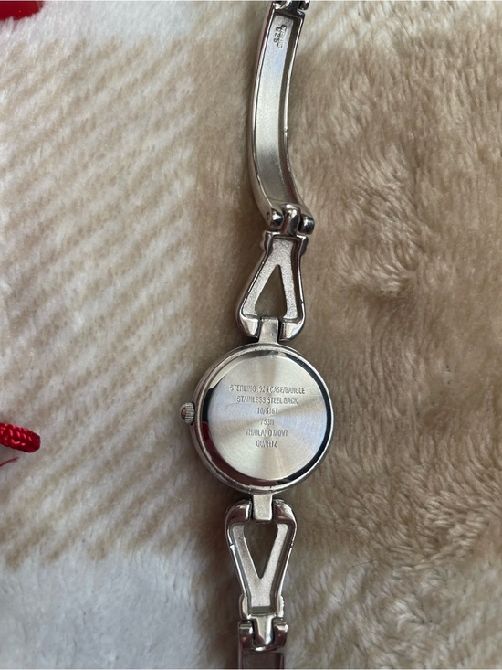VTG Anne Klein Stainless Steel Silver Tone Ladies Bracelet Watch with White Dial main image 5